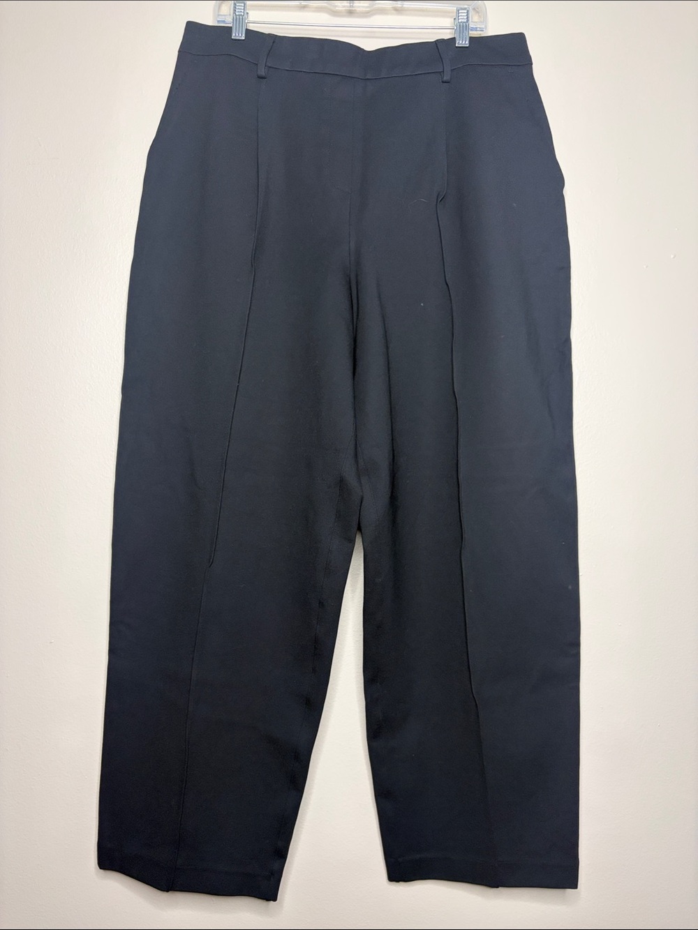 SPANX Black Ponte Barrel Leg Pant High Rise Pull On 1X Tall 1XT